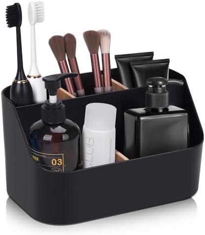 Ayswupt Electric Toothbrush Holder Black Bathroom Organizer