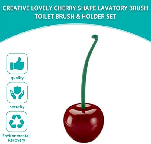 Cherry Shape Toilet Brush Set - Compact and Durable