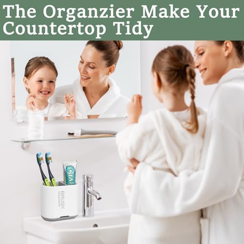 Chintu Toothbrush and Toothpaste Holder with Divider