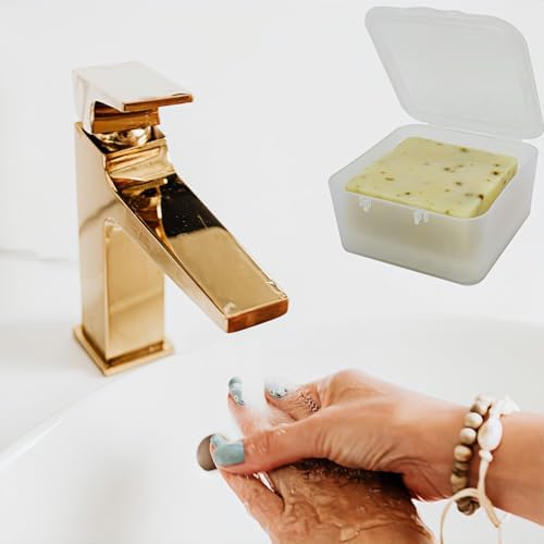 Vonpri Travel Soap Dish with Frosted Clear Design