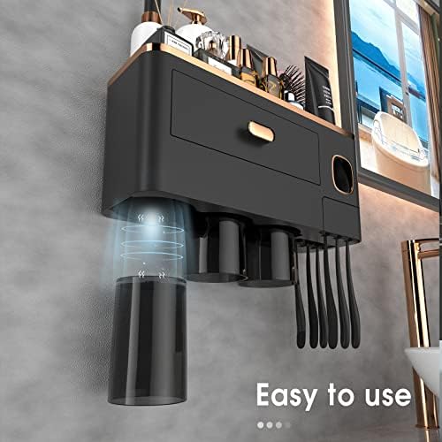 iHave Wall Toothbrush Holder with Dispenser