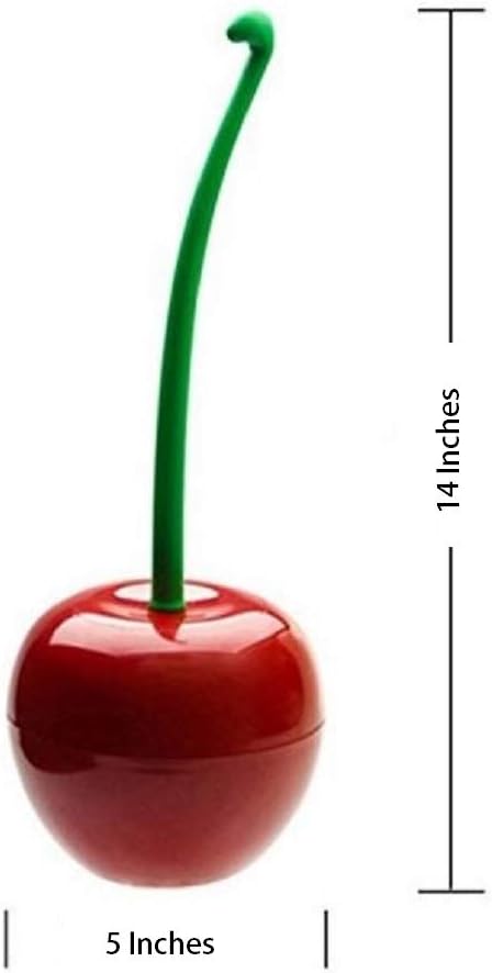 Cherry Shape Toilet Brush Set - Compact and Durable