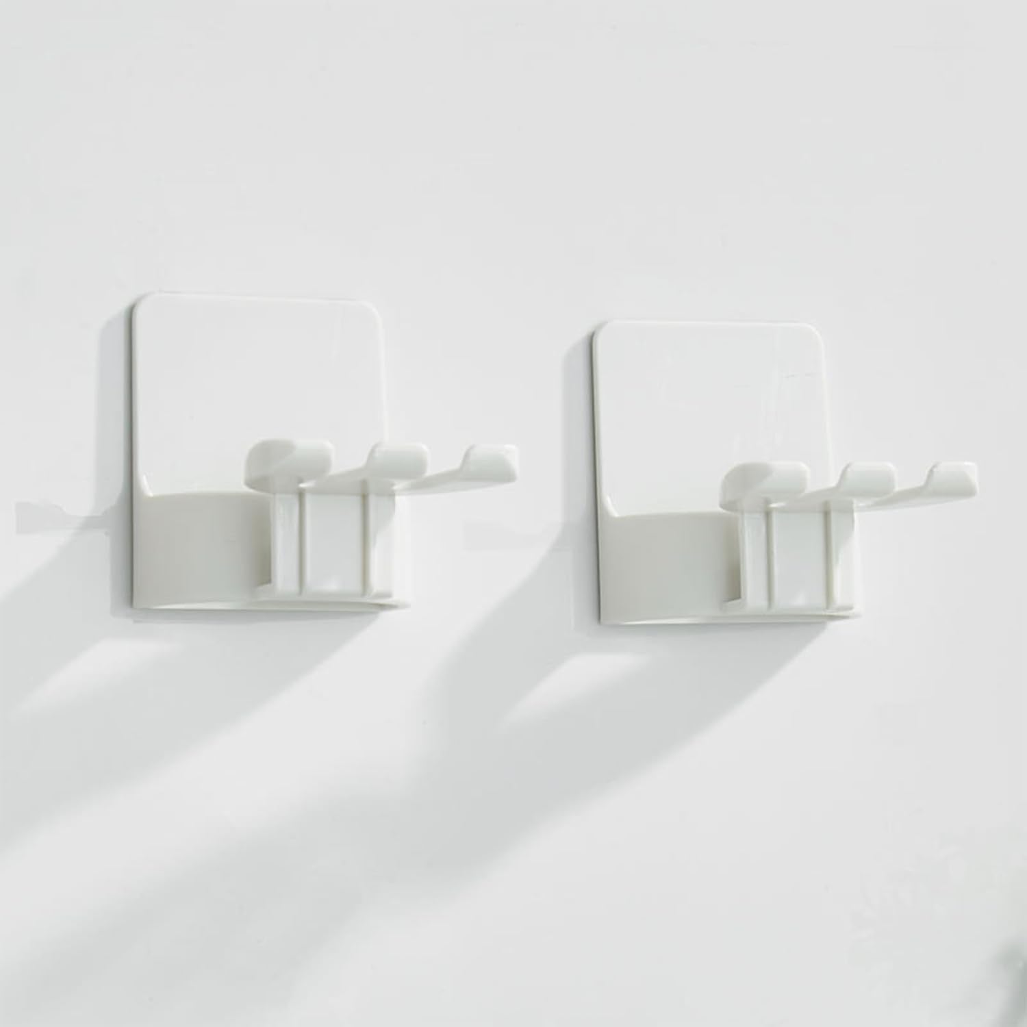 2 PCS Self-Adhesive Toothbrush Holders Wall Mounted 1