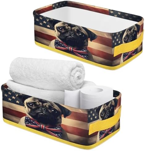 Independence Day Toilet Paper Basket with Handles