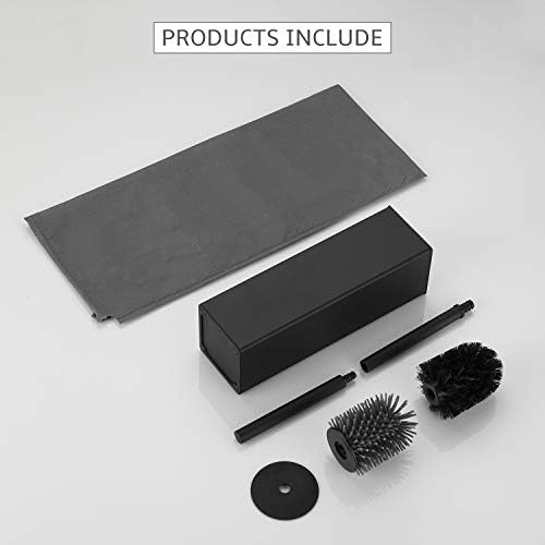 BGL Freestanding Toilet Brush with Holder - Black 1