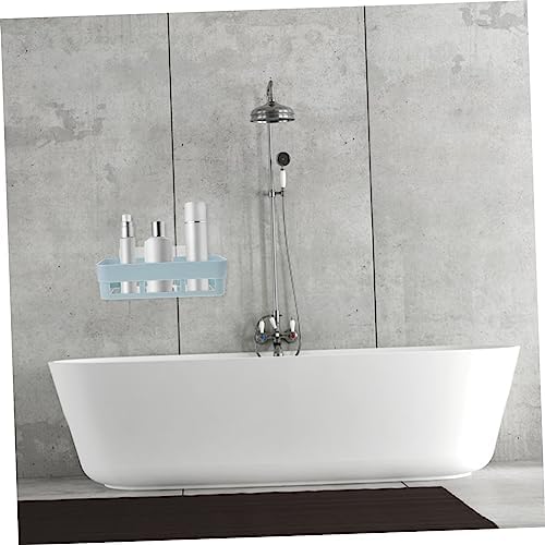 Amosfun Adhesive Shower Caddy with Dry Storage