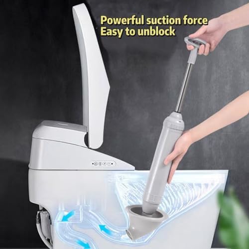 2025 High Pressure Toilet Plunger with Pink Design