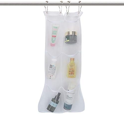 Hanging Mesh Bath Bag with S Shaped Hook for Quick Drying