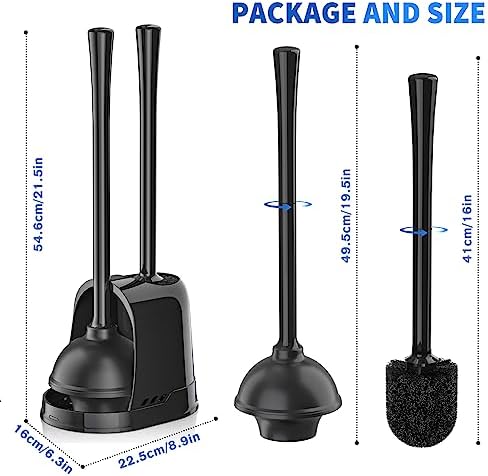 LOVLOY 2-in-1 Toilet Plunger and Brush Set