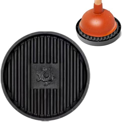 Plunger Tray with Ventilation for Toilet Plunger Drying and Storage