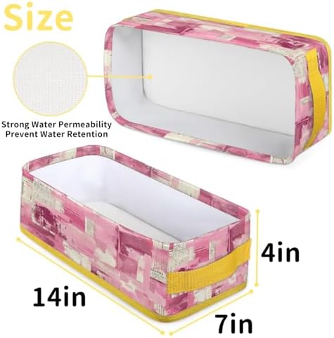 Geometric Toilet Paper Basket with Handles and Carry