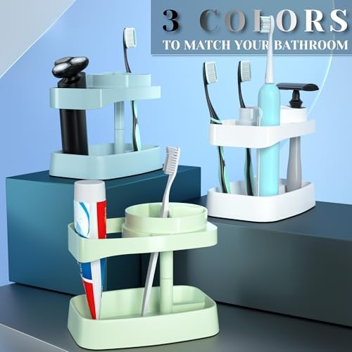 CRKIOB Family Toothbrush Holder with Drainage and Ventilation