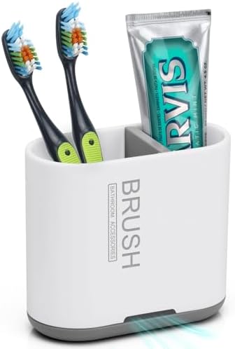Chintu Toothbrush and Toothpaste Holder with Divider
