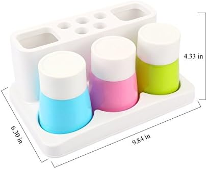 ENJOYPRO 5 Hole Toothbrush Holder Set