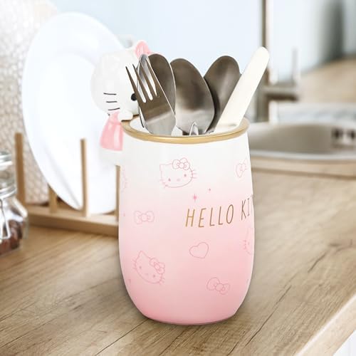 Hello Kitty Tumbler - Pink Resin Toothbrush Holder with Charm