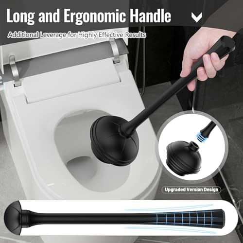 Lanburch 2 in 1 Toilet Brush and Plunger Set
