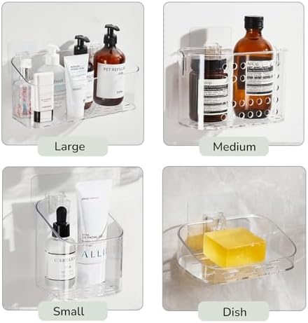 DEEIF Shower Caddy Adhesive Replacement 6-Pack