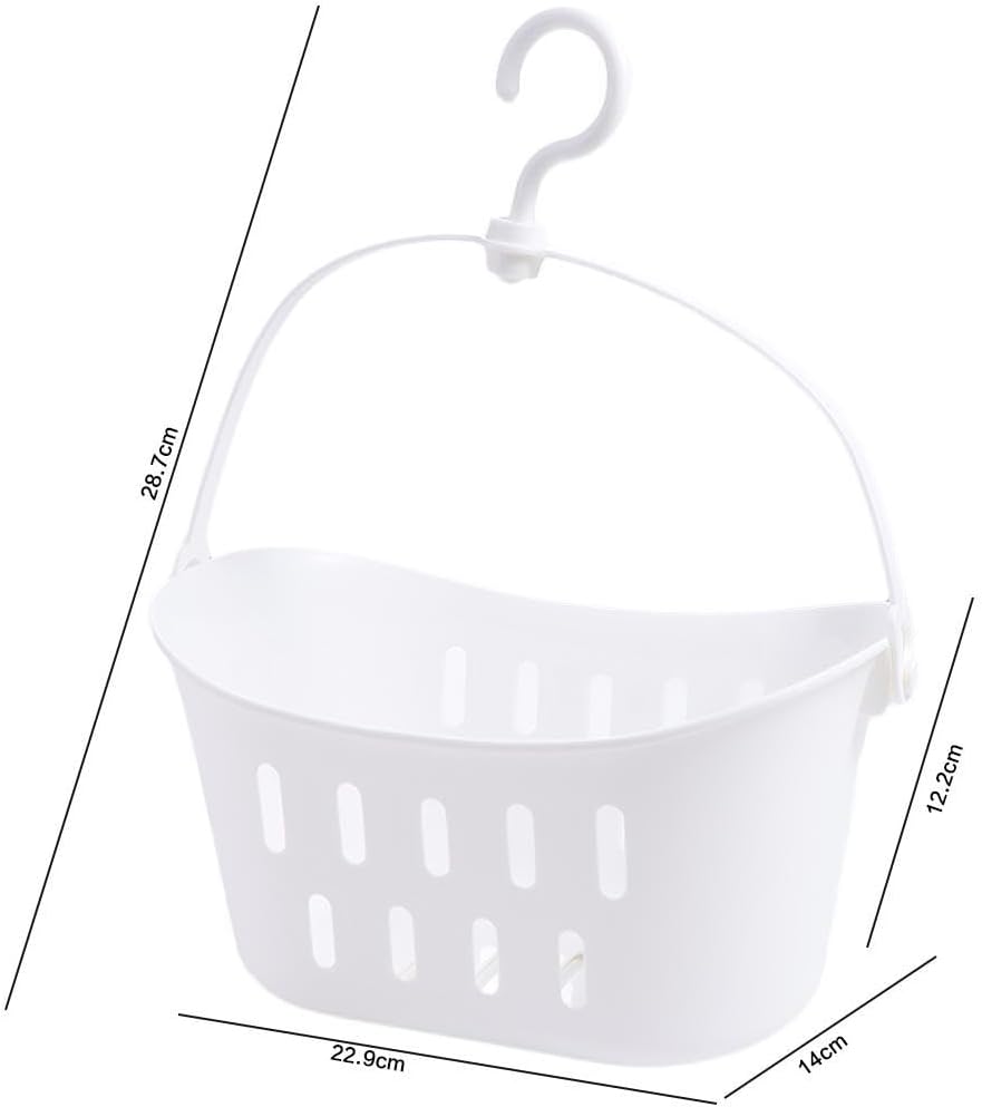 Plastic Hanging Storage Basket for Bathroom and Kitchen