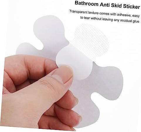 VOSAREA Flower-Shaped Non-Slip Floor Sticker for Bathroom