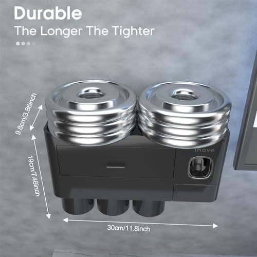 iHave Wall Mounted Toothbrush Holder with Dispenser and Drawer