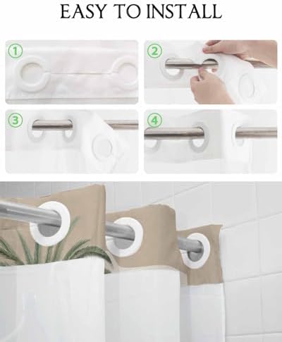 Prime Leader No Hook Geometric Shower Curtain Set 72x72 1