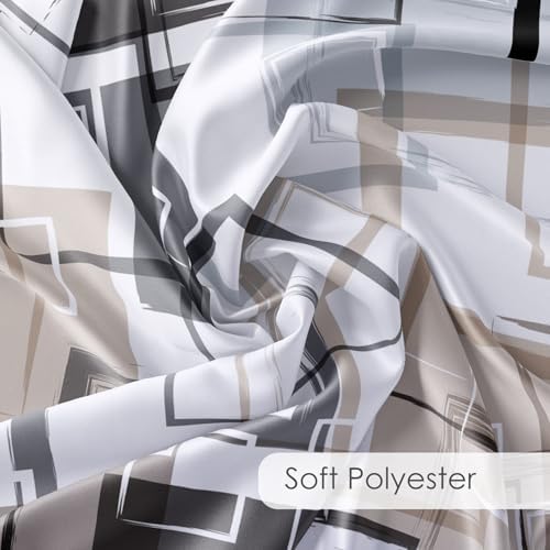 MEUNEAR Black and Tan Geometric Shower Curtain Set 1