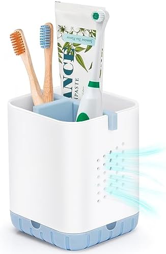 Boperzi Toothbrush Razor Holder with Drainage - Blue