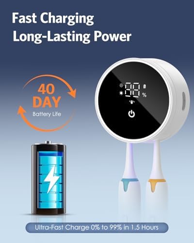 UV Toothbrush Cleaner Holder with Auto Sensor