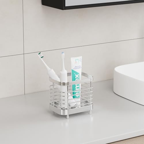 Stainless Steel Shower Toothbrush Holder with Drainage