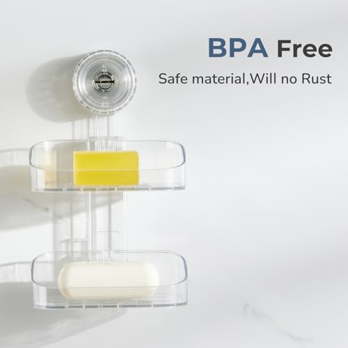 DEEIF White 2 Tier Soap Dish Holder