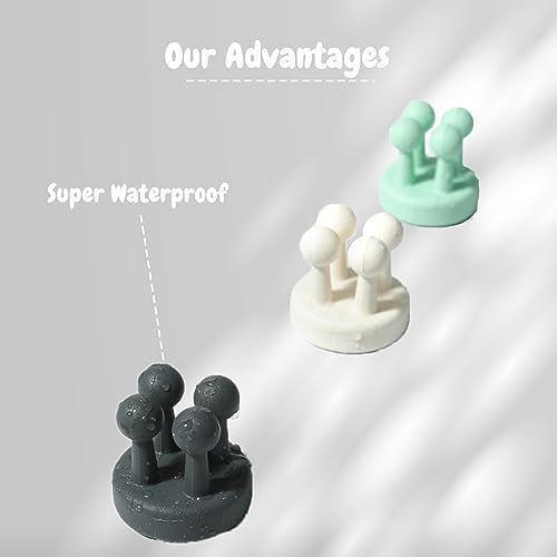 8Pcs Silicone Toothbrush Holders No Drilling Self Adhesive