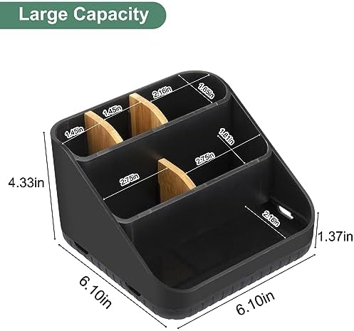 Chintu 6 Slots Toothbrush Holder with Drainage Anti-Slip and Detachable Design