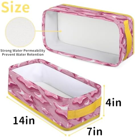 Cute Pinks Stars Toilet Paper Baskets for Bathroom