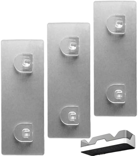 Shower Caddy Adhesive Hooks 3PCS Waterproof No Drill