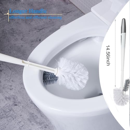2 Pack Toilet Bowl Brush Without Holder for Deep Cleaning