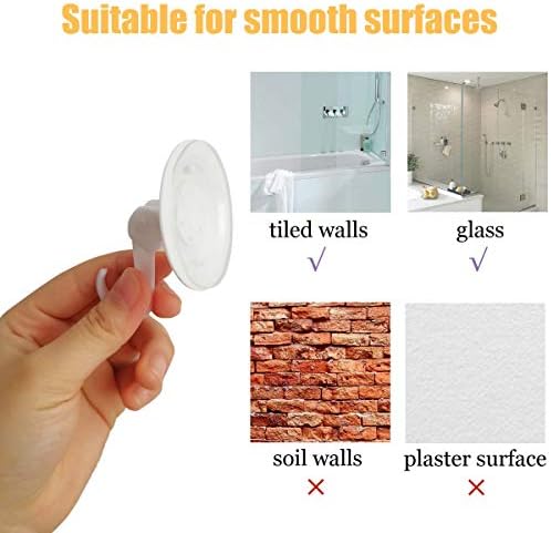 TTSAM Bath Toy Organizer with 6 Suction Hooks