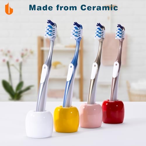 Urbanstrive Ceramic Toothbrush Holders 2 Pack White