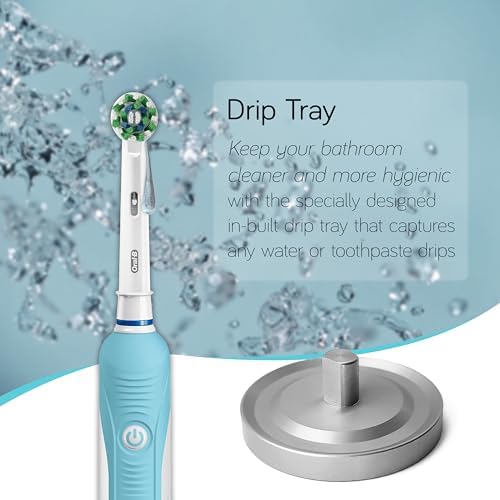 Aluminum Oral-B Toothbrush Holder with Drip Capture