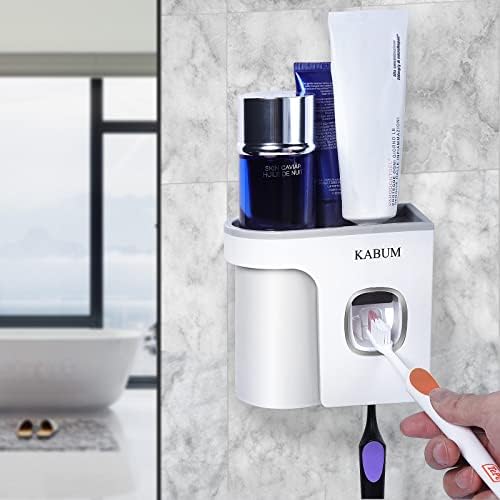 KABUM Toothbrush Holder - Wall Mounted Grey