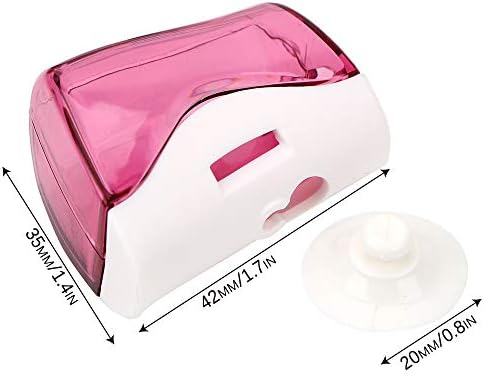 Ergonflow 3Pcs Wall Mounted Toothbrush Holder with Suction Cup and Cover Case