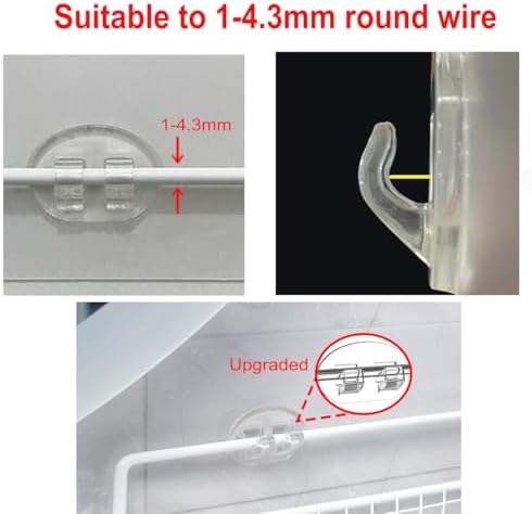 8 Pcs Corner Shower Caddy Adhesive Hooks 1