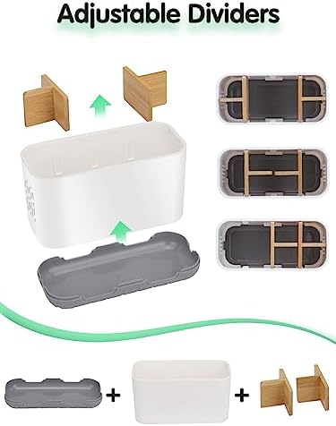 GFWARE Bamboo Toothbrush Holder with Drainage and Ventilation