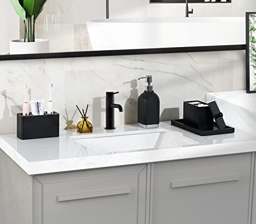 Luxspire Toothbrush Holder - Black 3 Slots