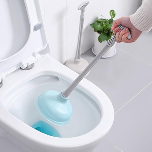TOPINCN Toilet Plunger Strong Suction Blue 1