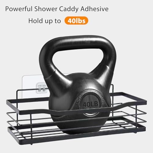 Cecliy 16-Pack Adhesive Hooks for Shower Caddy and More