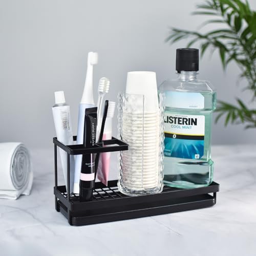 MYITYARD Toothbrush Holder with 4 Slots and Drainage