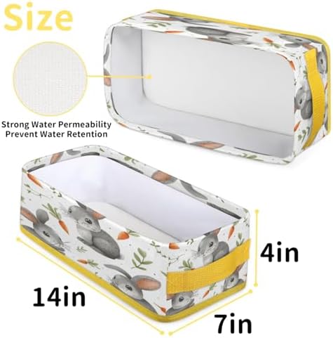 Snatocys Easter Rabbit Carrot Toilet Paper Basket Holder