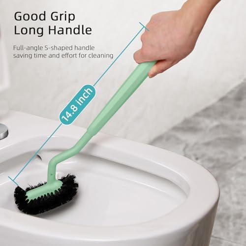 HAMITOR Toilet Brush Holder Set - Green 1