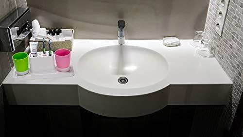 Bathroom Toothbrush Holder with 2 Rinsing Cups 1