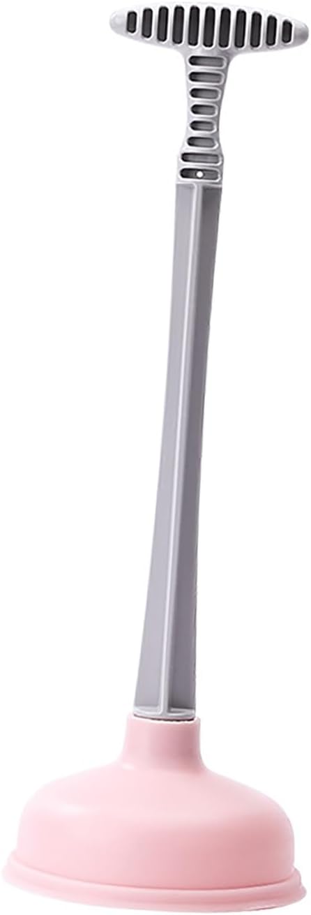 TOPINCN Toilet Plunger Strong Suction Drain Unblocker Pink 1